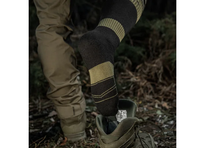 Шкарпетки M-Tac зимові Ranger Wool Black/Olive Фото 4
